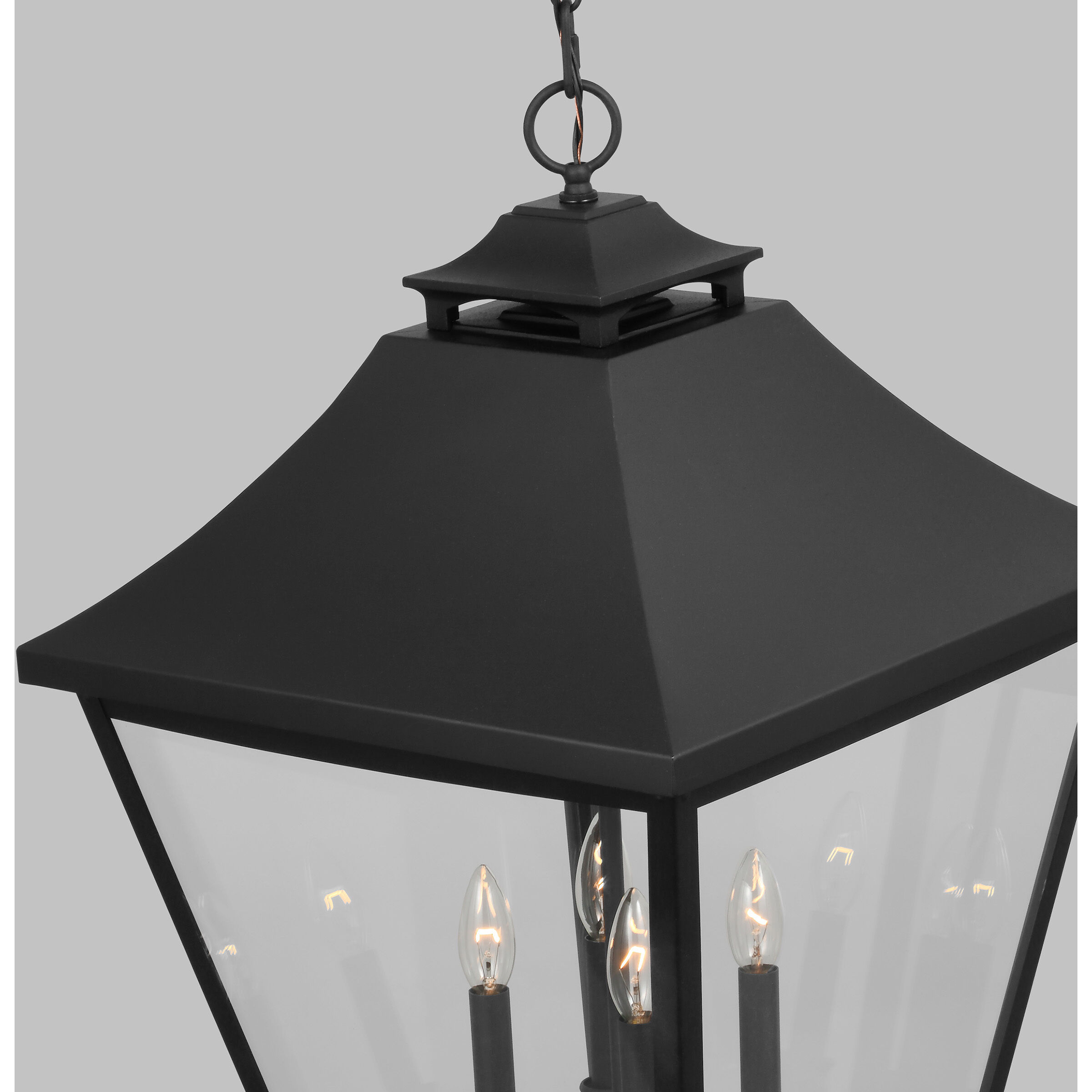 Sean Lavin Galena 4 Light 17.5 inch Textured Black Outdoor Hanging Lantern