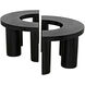 Pluto 40 X 40 inch Hand Rubbed Black Coffee Table