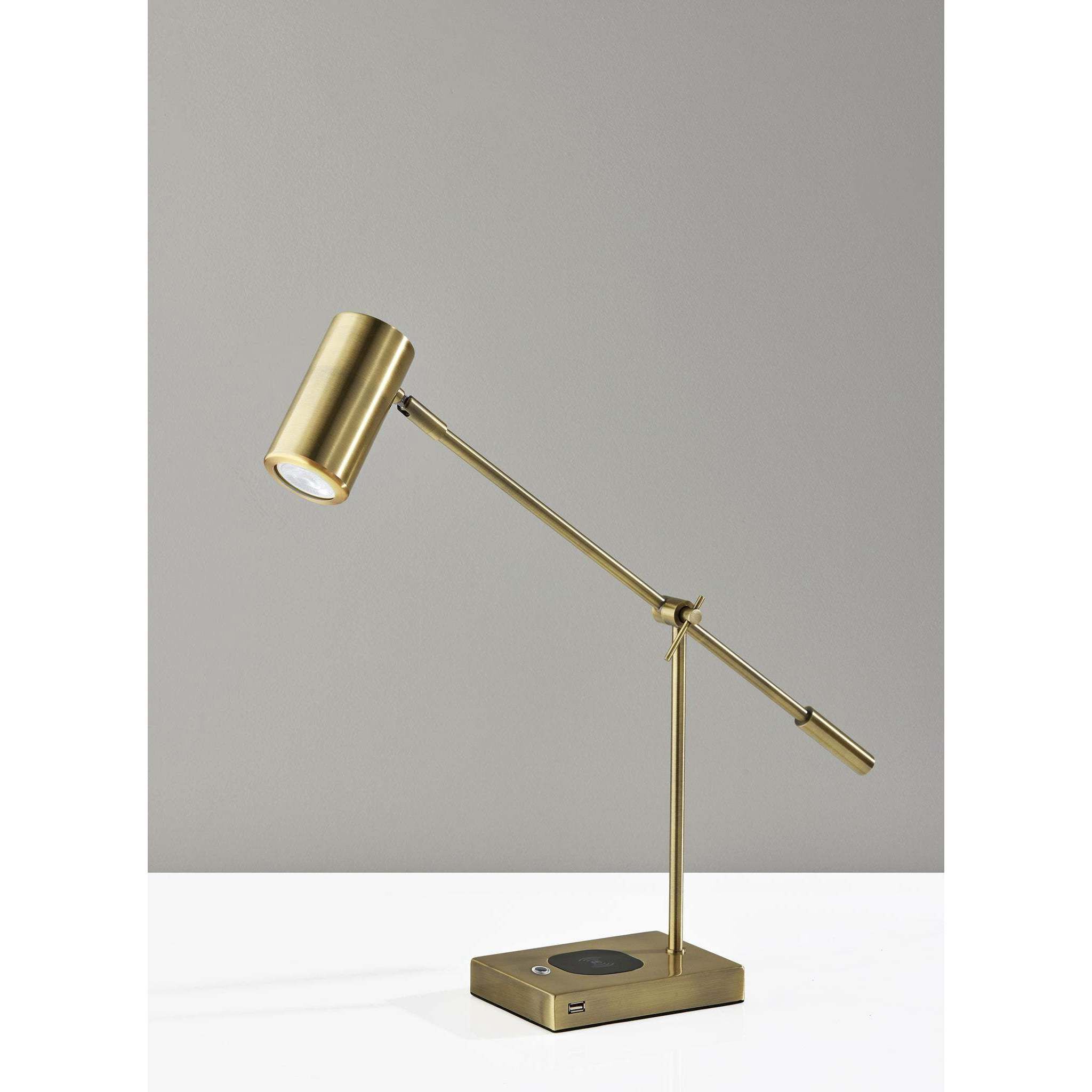 Collette 12.25 inch 4.00 watt Antique Brass Desk Lamp Portable Light