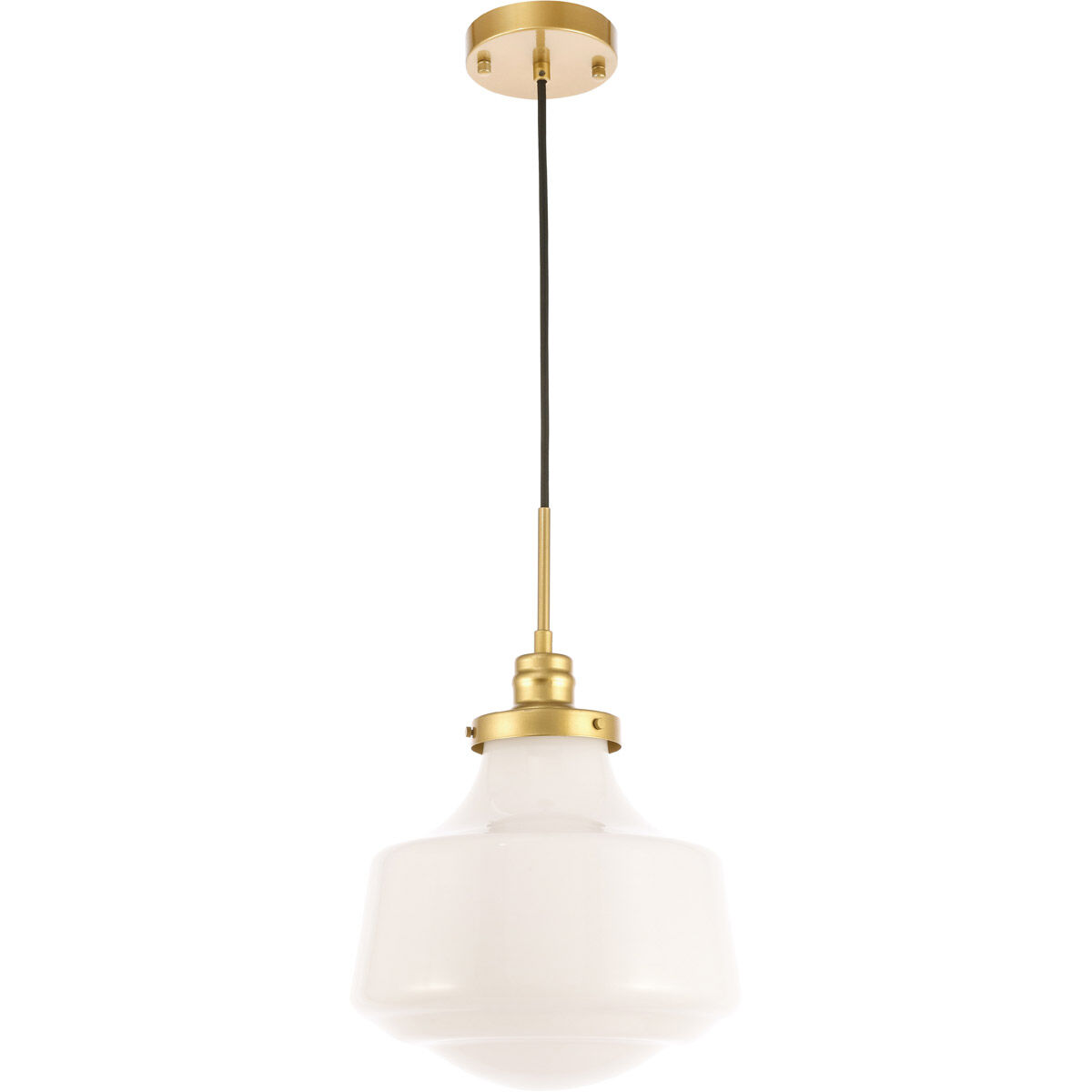 Lyle 1 Light 11 inch Brass Pendant Ceiling Light
