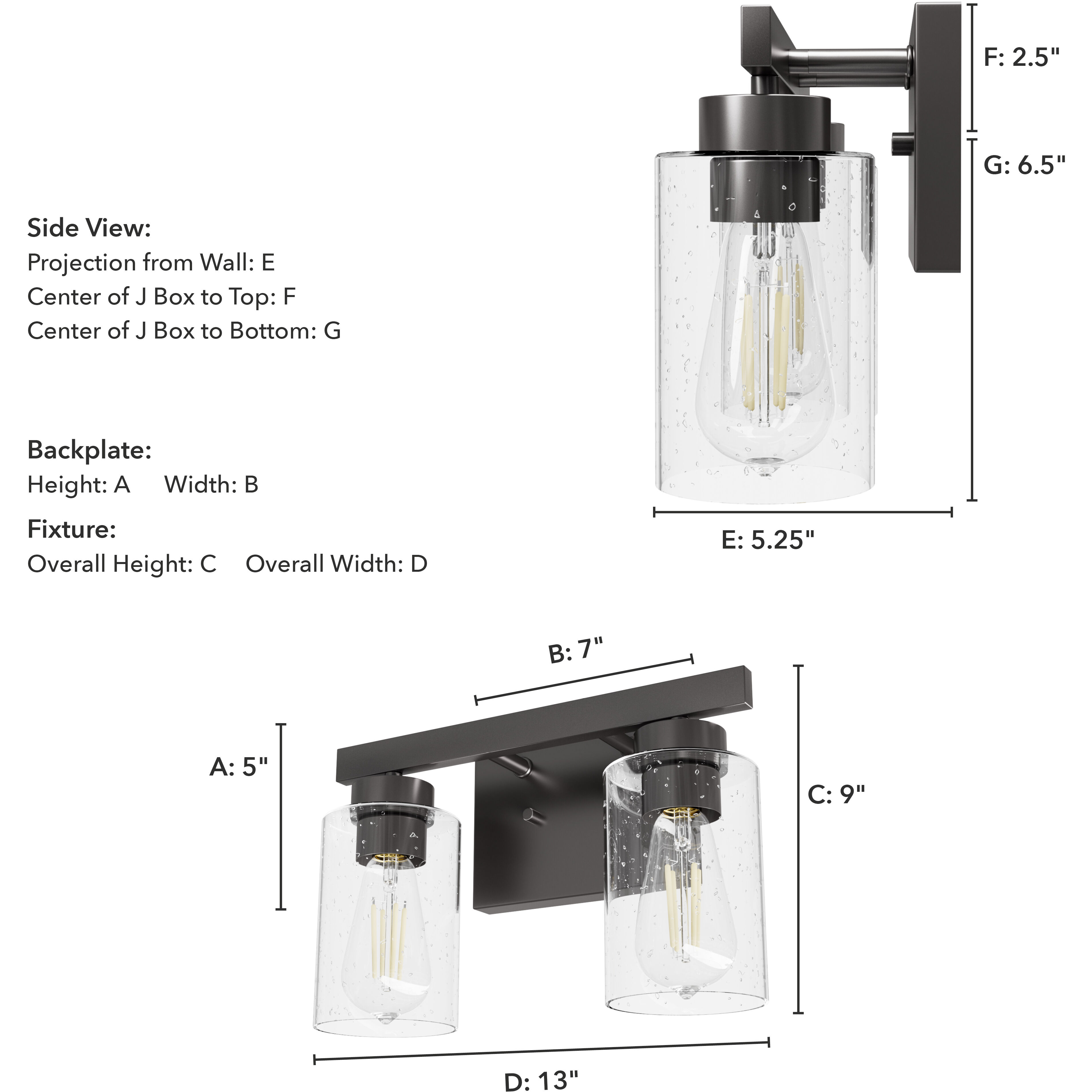 Hartland 2 Light 13 inch Noble Bronze Vanity Light Wall Light, Medium