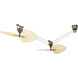 Brewmaster Antique Brass Ceiling Fan Motor, Blades Sold Separately, Motor Only