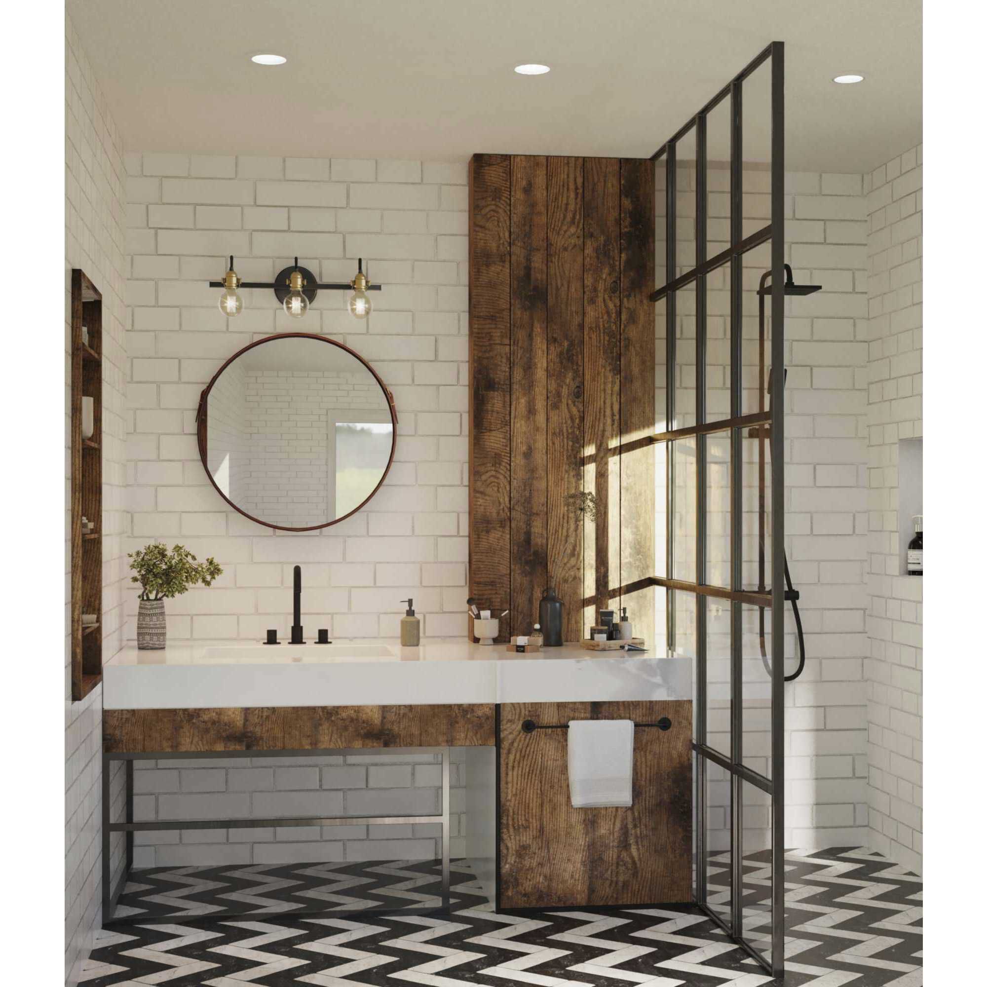 Recessed lighting bathroom shower online
