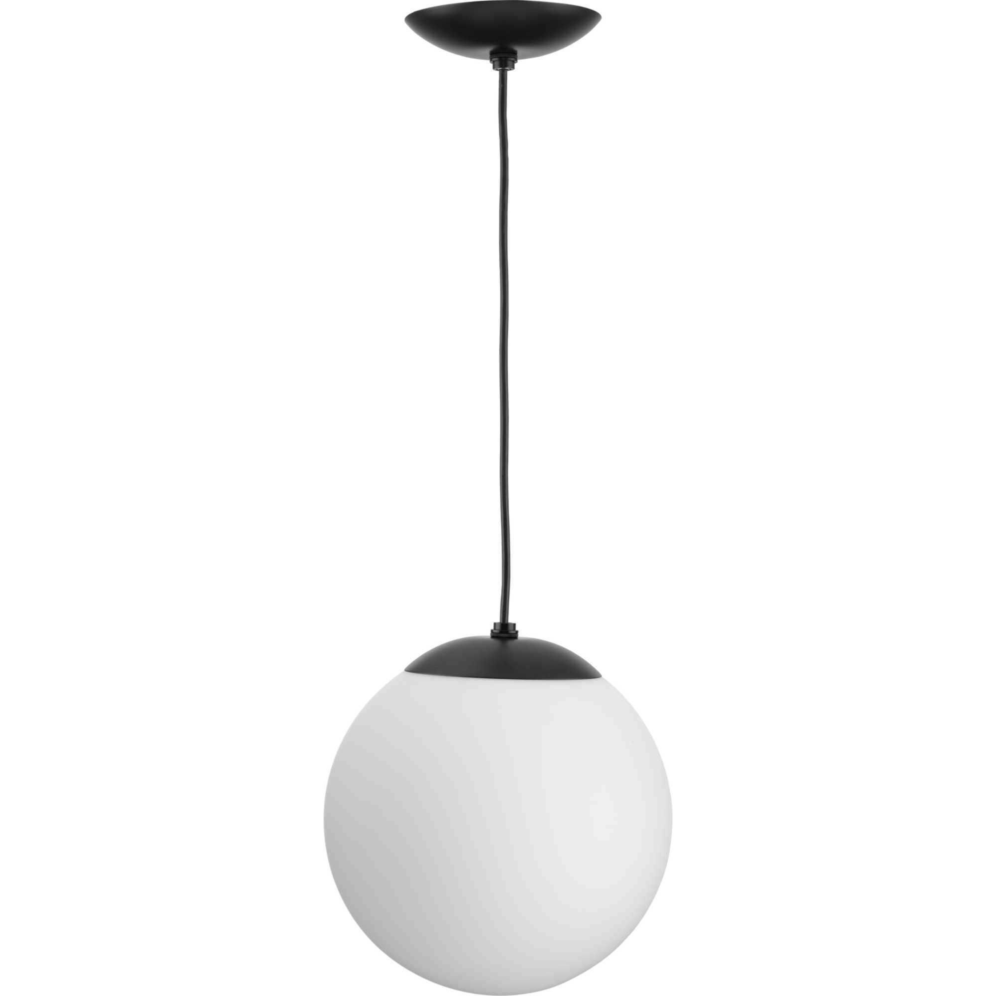 Atwell 1 Light 10 inch Matte Black Pendant Ceiling Light, Medium