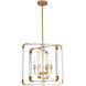 Canada 6 Light 23 inch Copper Chandelier Ceiling Light