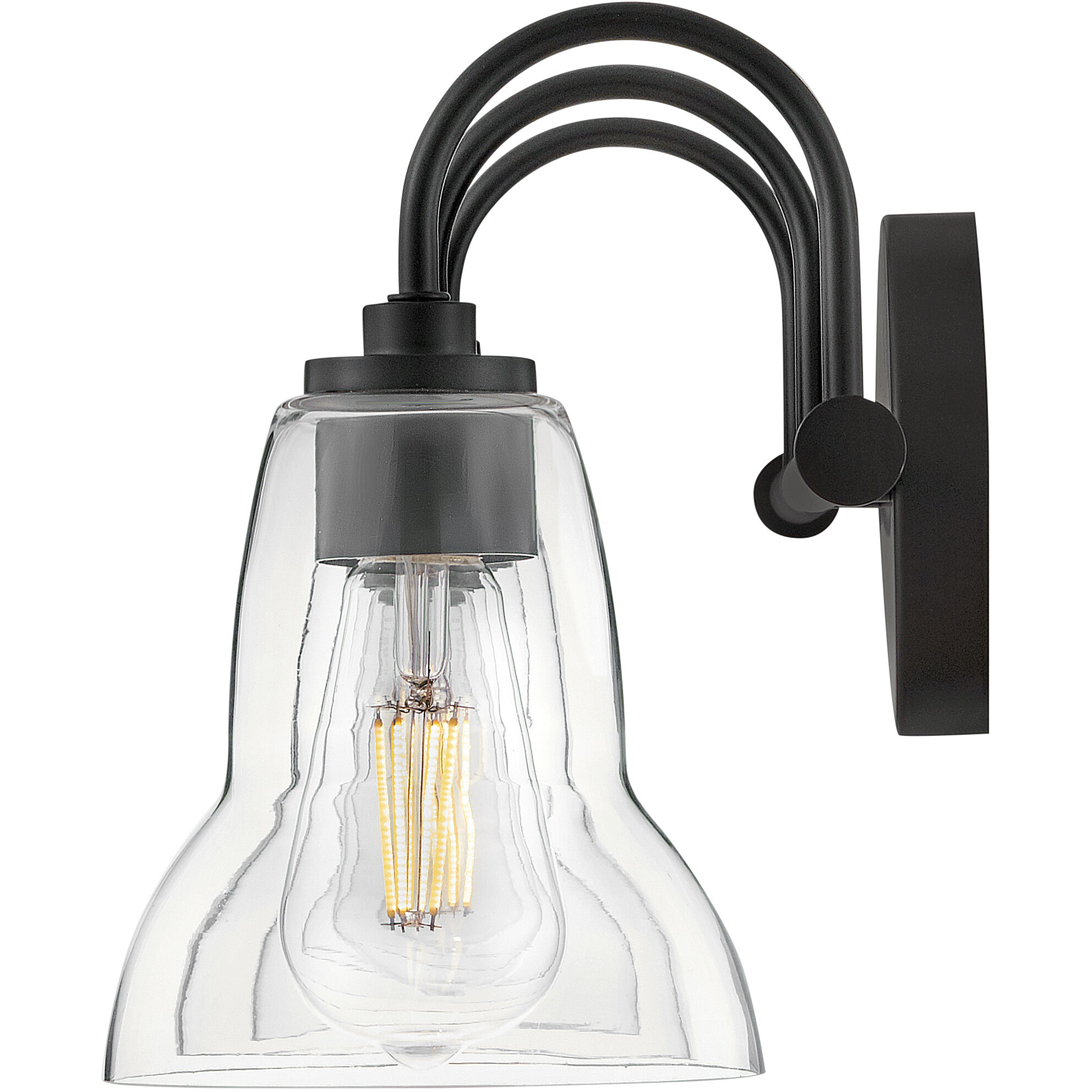 Vera LED 24 inch Black Bath Light Wall Light