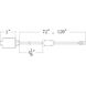 WAC 12VDC Snap-On Strip Light White Outdoor Strip Light Snap-On 12V Accessories in 72in Length Power Cable, WAC Landscape