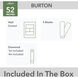 Burton 52 inch Fresh White with Light Oak Blades Outdoor Ceiling Fan