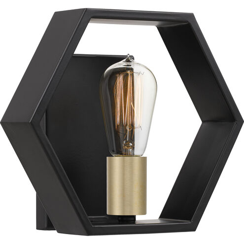 Bismarck 1 Light 10 inch Earth Black Wall Sconce Wall Light, Small