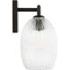 HABLE Serafina 3 Light 27 inch Aged Iron Bath Vanity Wall Light