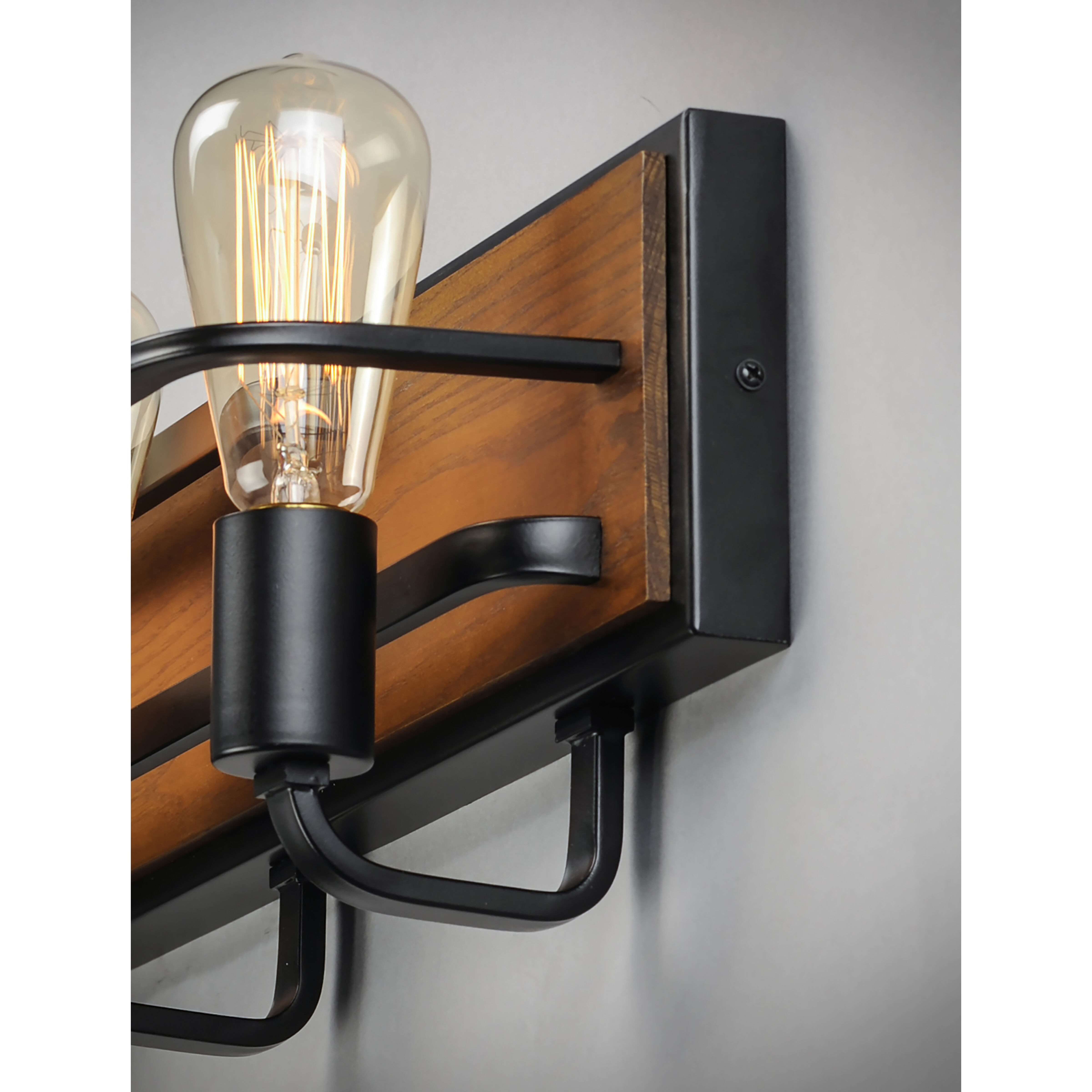 Black Forest 2 Light 15.75 inch Black/Ashbury Bath Vanity Wall Light