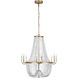 Marielle 12 Light 41.13 inch Antique Gild Chandelier Ceiling Light, Large