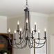 Brooks 9 Light 29 inch Noir Chandelier Ceiling Light