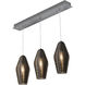 Mila 3 Light 36 inch Satin Nickel Linear Pendant Ceiling Light