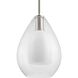 Carillon 1 Light 9.87 inch Brushed Nickel Pendant Ceiling Light