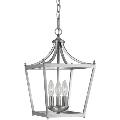 Peckham 3 Light 10 inch Brushed Nickel Foyer Ceiling Light