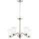 Vital 5 Light 23 inch Satin Nickel Chandelier Ceiling Light