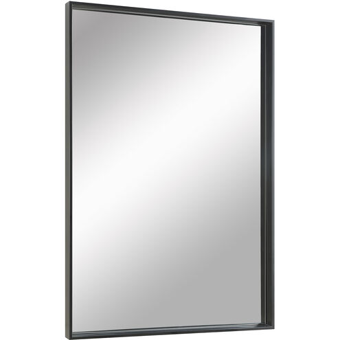 Annalise 45 X 30 inch Clear and Matte Black Wall Mirror