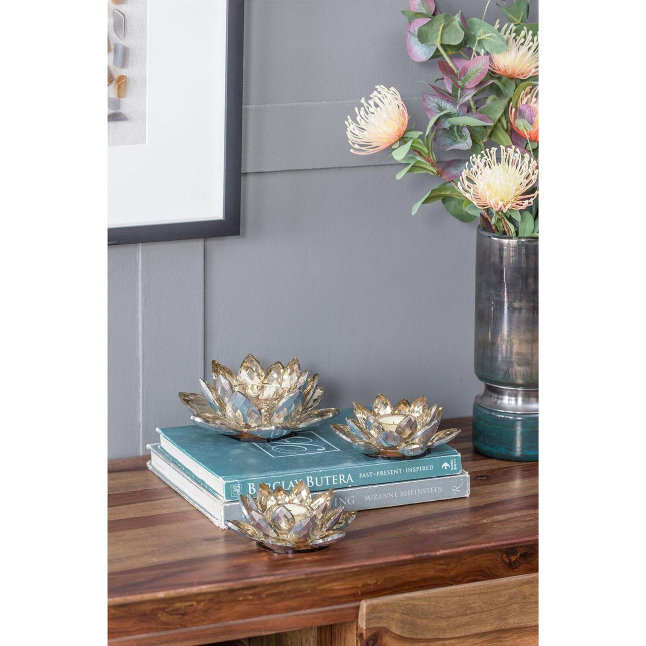 Lotus 5.9 X 2.2 inch Candleholder