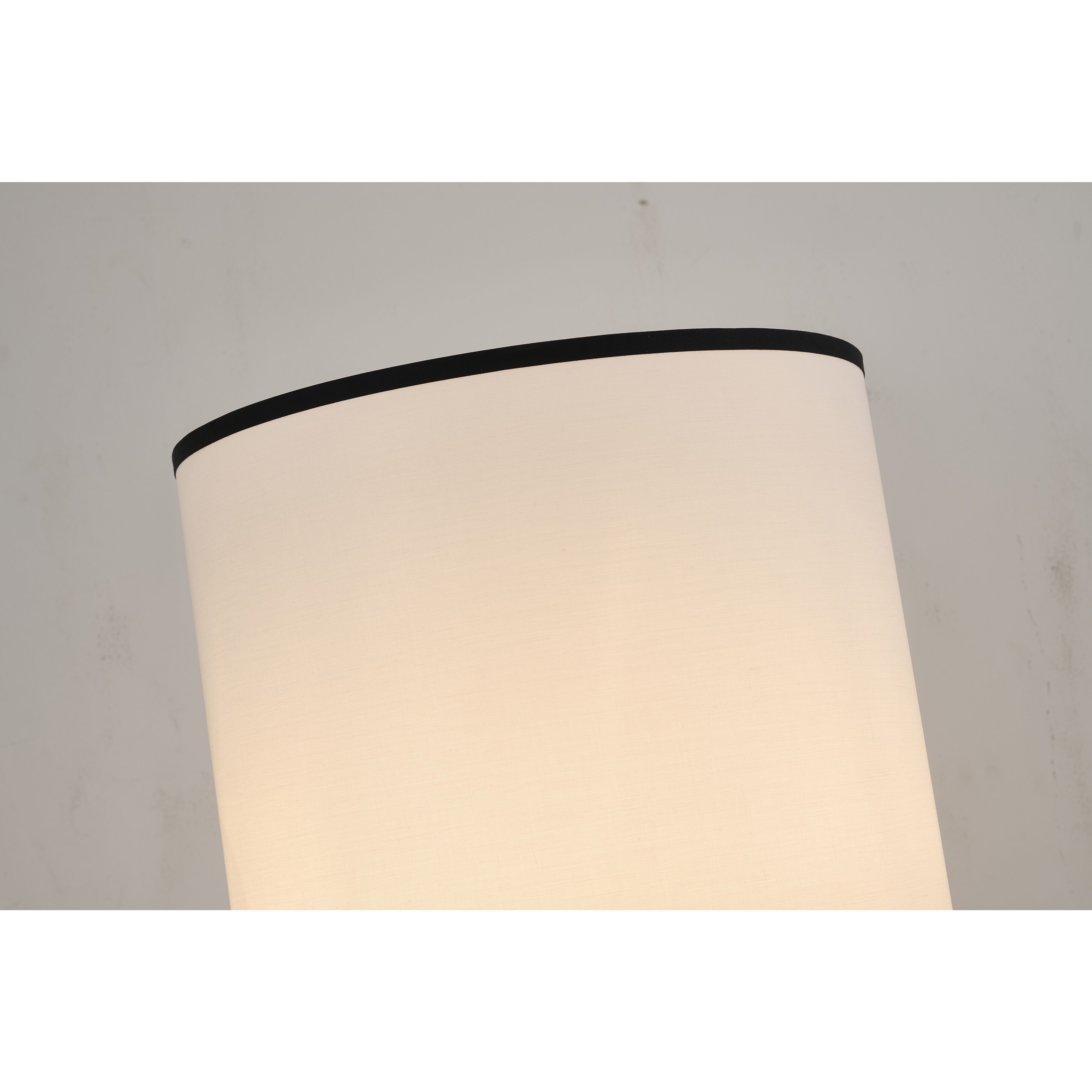 Canada 65 inch 60.00 watt Black and Satin Brass Floor Lamp Portable Light