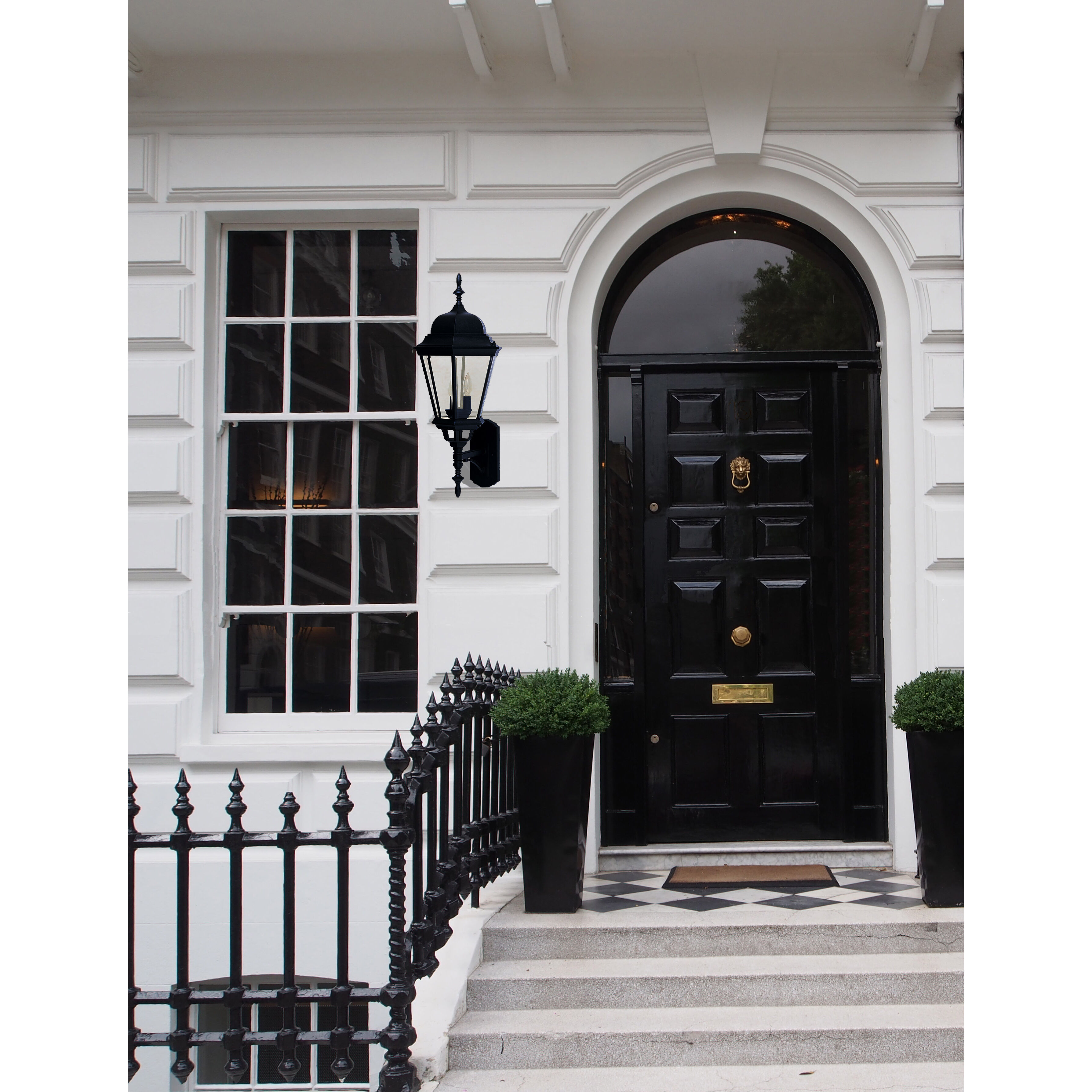 Westlake 3 Light 28 inch Black Outdoor Wall Mount