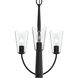 Jheni 3 Light 14 inch Matte Black Chandelier Ceiling Light