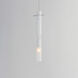Pipette LED 1.25 inch Polished Chrome Single Pendant Ceiling Light