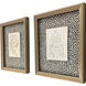Motif I Black and Beige and Brown and Neutral Framed Art