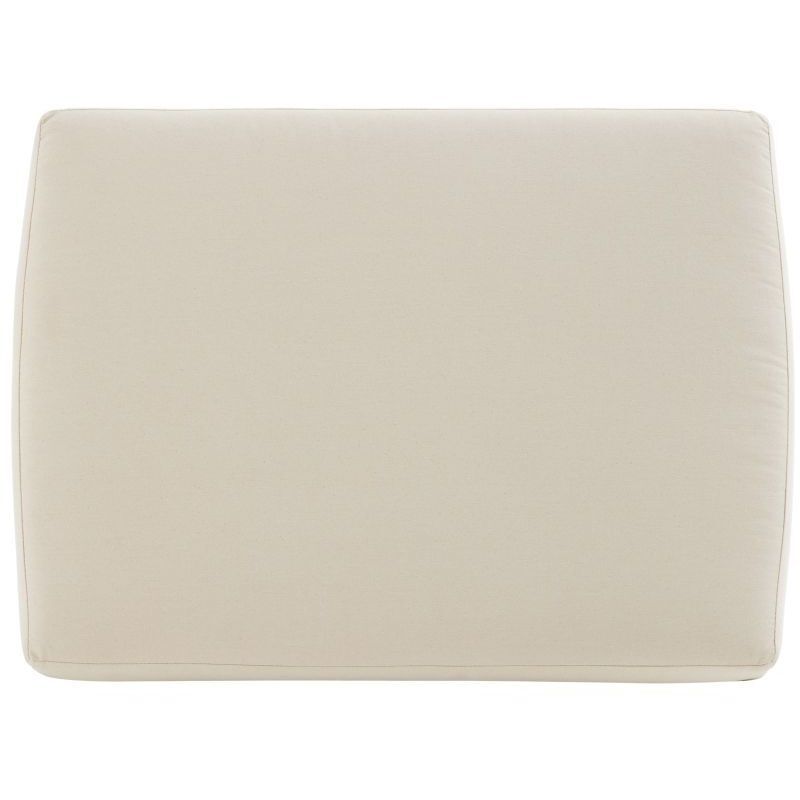 Laurette 18 inch White Ottoman