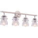 Brierfield 4 Light 28 inch Pearl Silver Vanity Light Wall Light