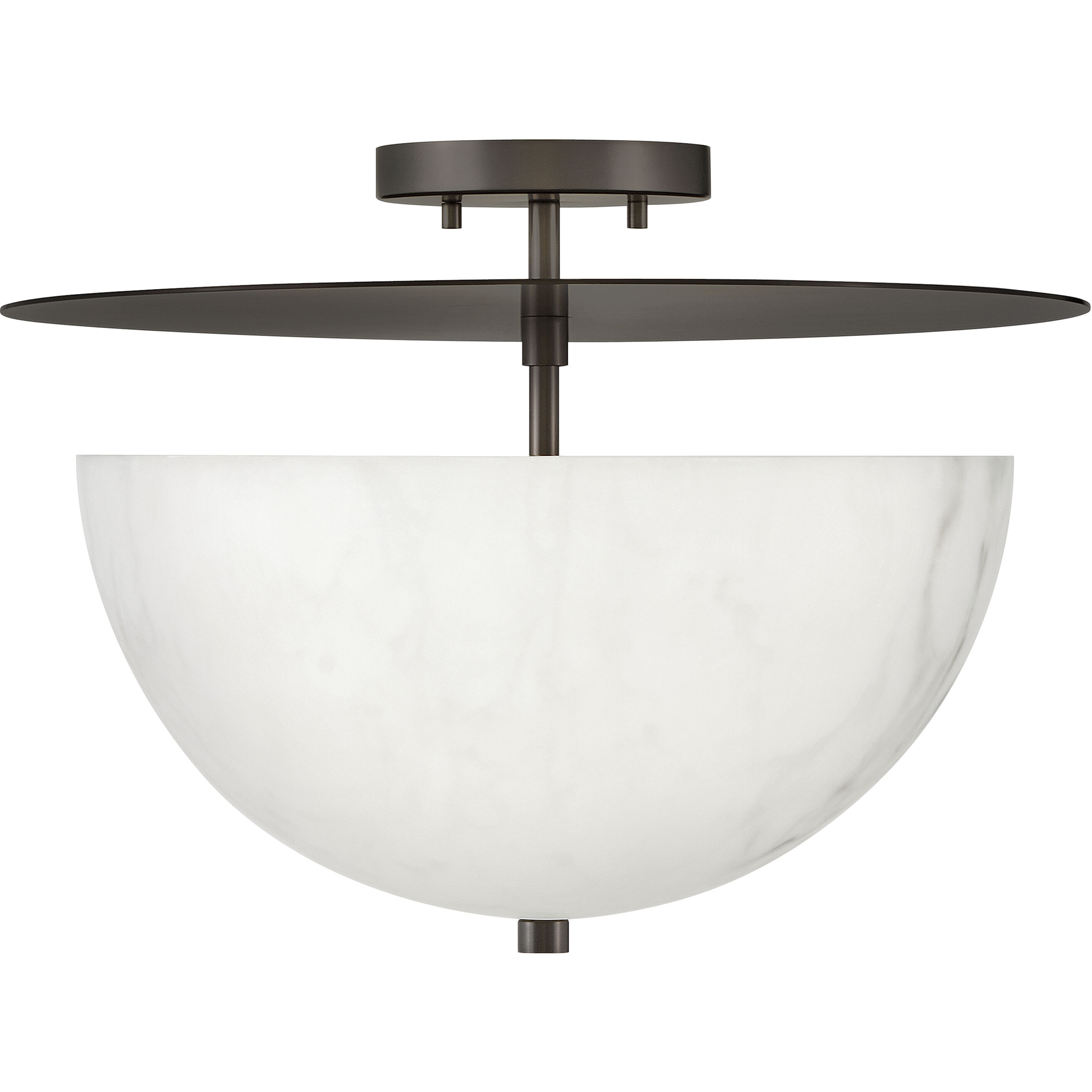 Inez LED 16.25 inch Black Oxide Foyer Light Ceiling Light, Semi-Flush Mount