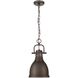 Yep Duncan 1 Light 8.88 inch Rubbed Bronze Pendant Ceiling Light, Small