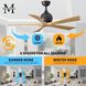 Atlas Irene-5 42 inch Textured Bronze with Light Maple Blades Indoor/Outdoor Ceiling Fan