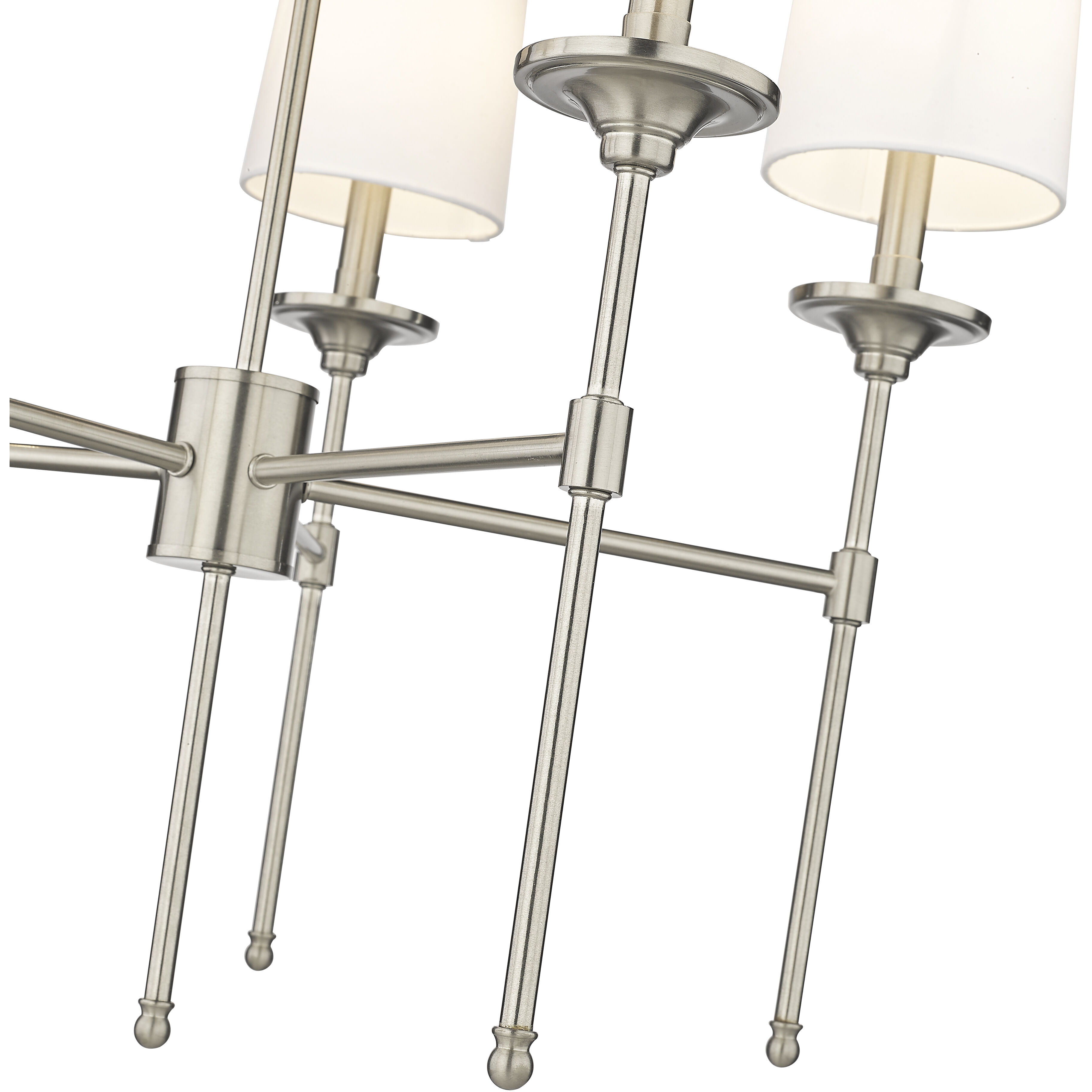 Emily 5 Light 28 inch Brushed Nickel Chandelier Ceiling Light