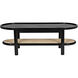 Amore 47 X 20 inch Charcoal Black Coffee Table