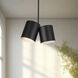Keiko 2 Light 6 inch Black Pendant Ceiling Light