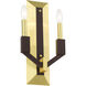 Beckett 2 Light 8 inch Satin Brass ADA ADA Double Sconce Wall Light