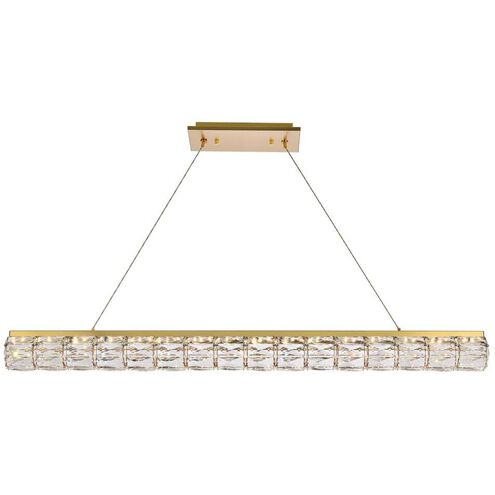 Valetta 1 Light 48 inch Gold Linear Pendant Ceiling Light