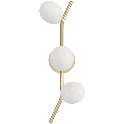 Hampton Wall Sconce Wall Light in White Glass