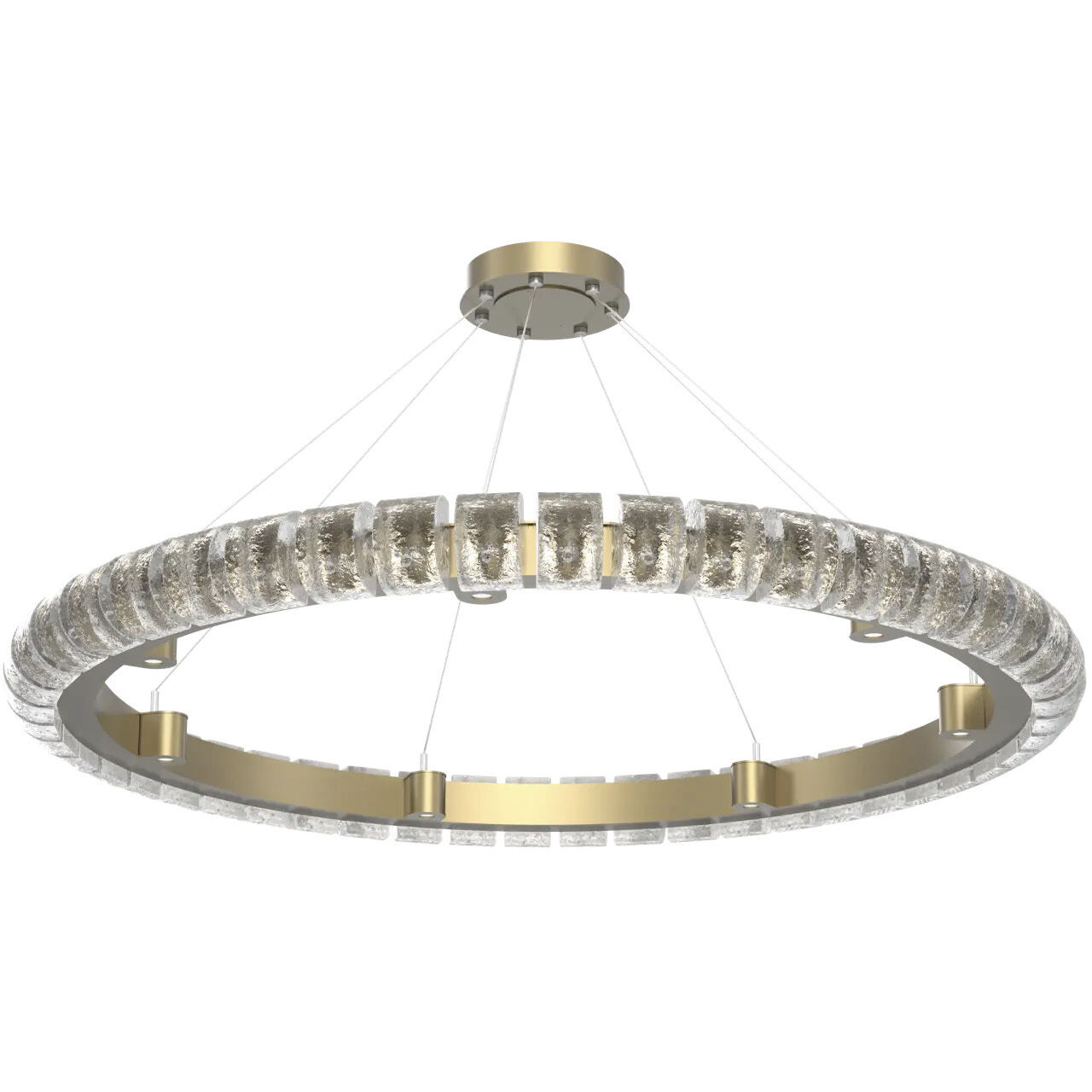 Tessera LED Burnished Bronze Chandelier Ceiling Light in 3000K LED, Orb Cast, Large