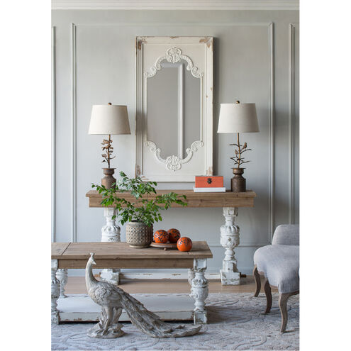 Alcott 47.2 X 27.6 inch White/Natural Coffee Table