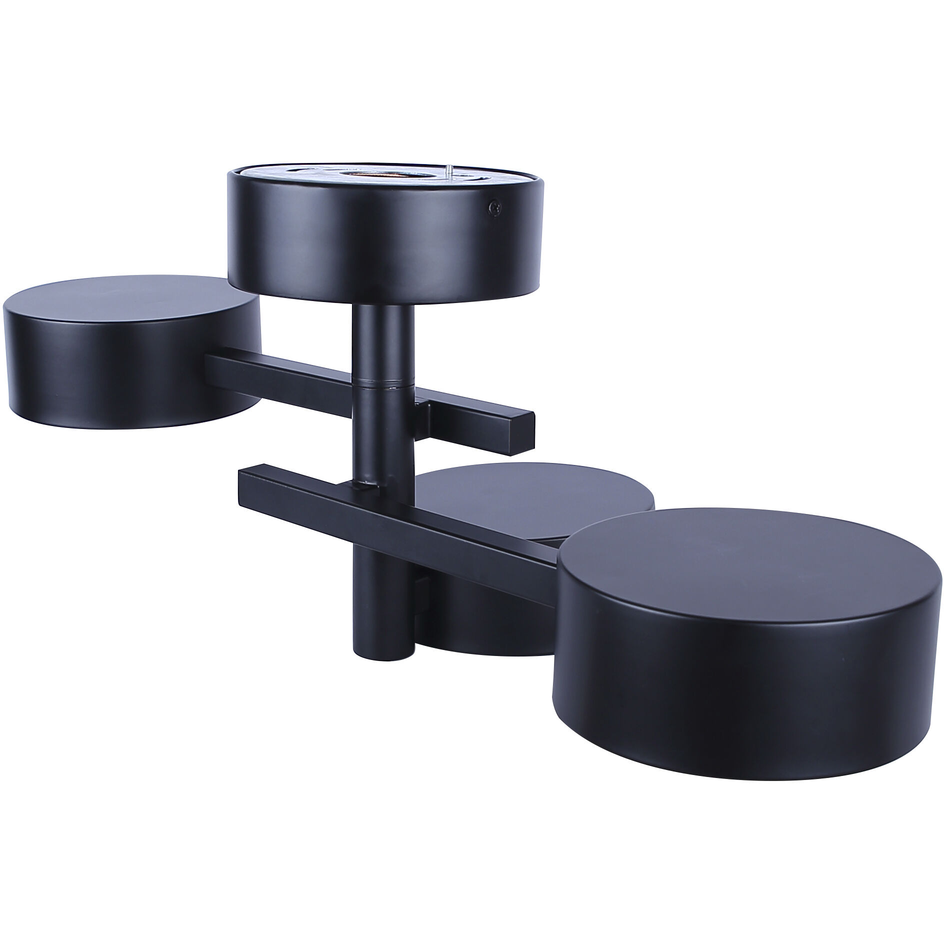 Montgomery LED 24.25 inch Black Semi-Flush Mount Ceiling Light