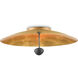 Pinders 2 Light 27.75 inch Contemporary Gold Leaf Flush Mount Ceiling Light