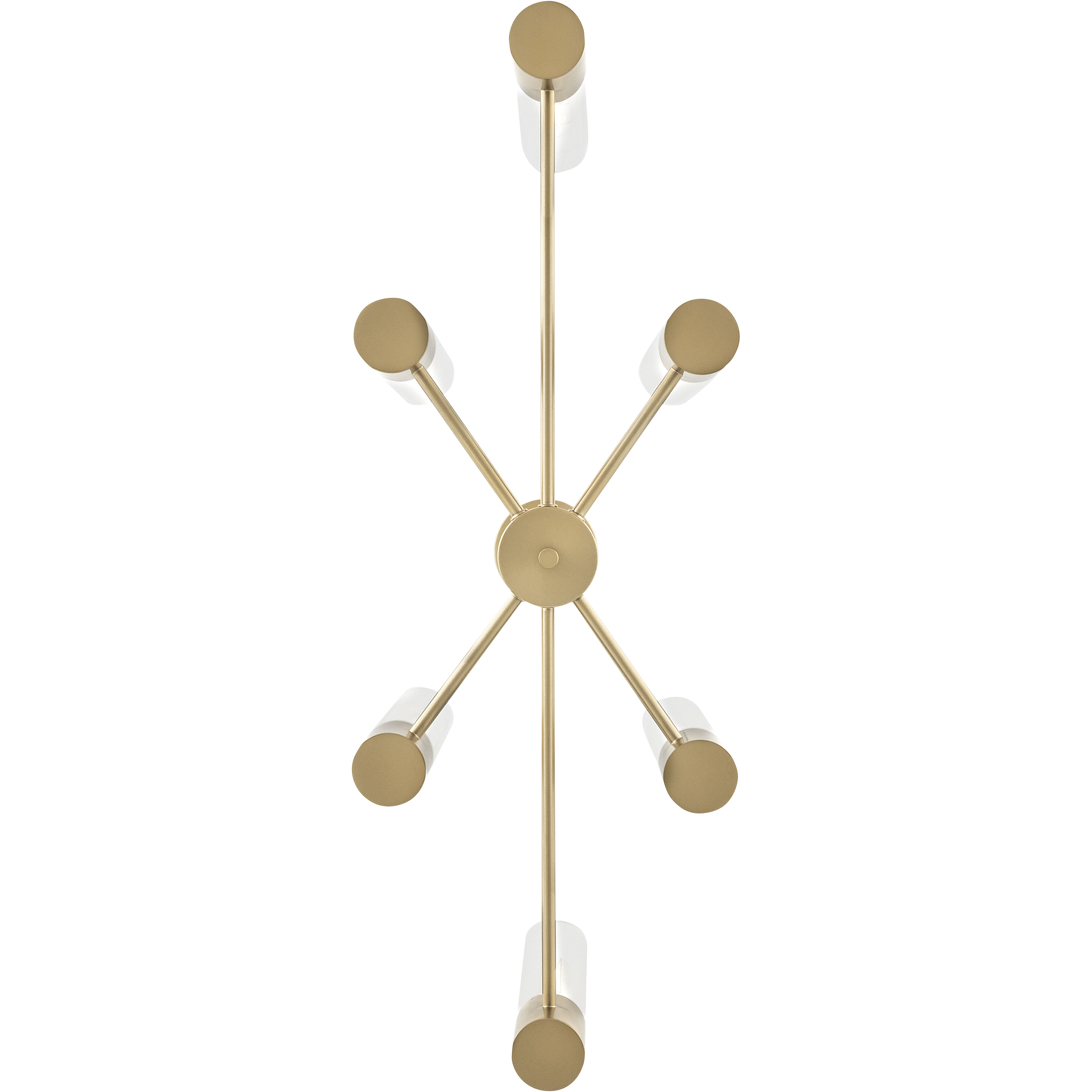 Shea 6 Light 34 inch Lacquered Brass Chandelier Ceiling Light