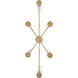 Shea 6 Light 34 inch Lacquered Brass Chandelier Ceiling Light