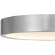 Stellar LED 11 inch Brushed Aluminum Outdoor Flush Mount
