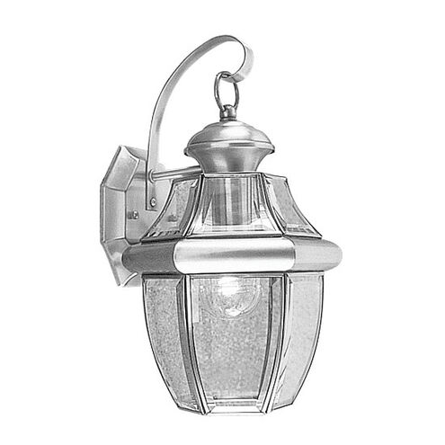 Monterey 1 Light 13 inch Brushed Nickel Outdoor Wall Lantern