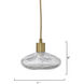 Reservoir 1 Light 7 inch Antique Brass Pendant Ceiling Light, Inline
