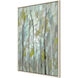 Summer Trees Gray and Green and Multi and Neutral Canvas