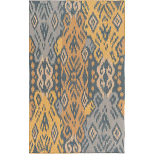 Wanderer 72 X 48 inch Blue and Brown Area Rug, Wool